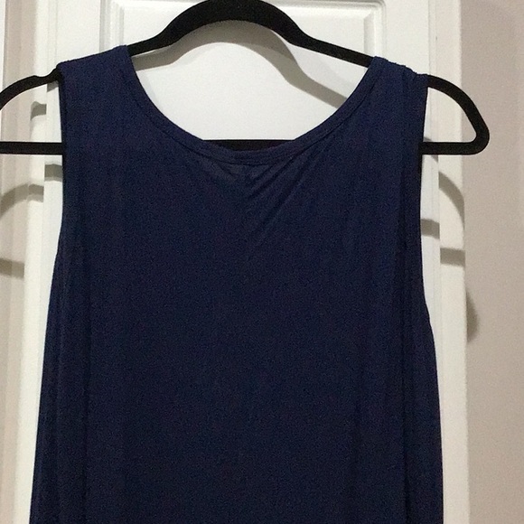 Navy Blue T-shirt Sundress w/ pockets - Picture 4 of 5